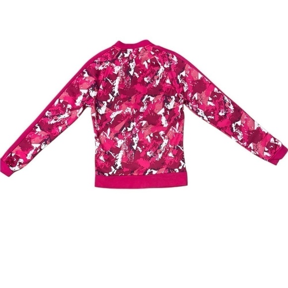 Puma All Over Print T7 Women's Track Jacket Love Potion Size Small Pink & White - Picture 7 of 16
